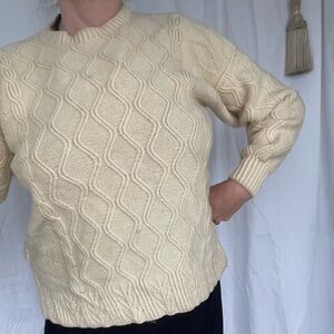 Vintage Handmade Cableknit Sweater